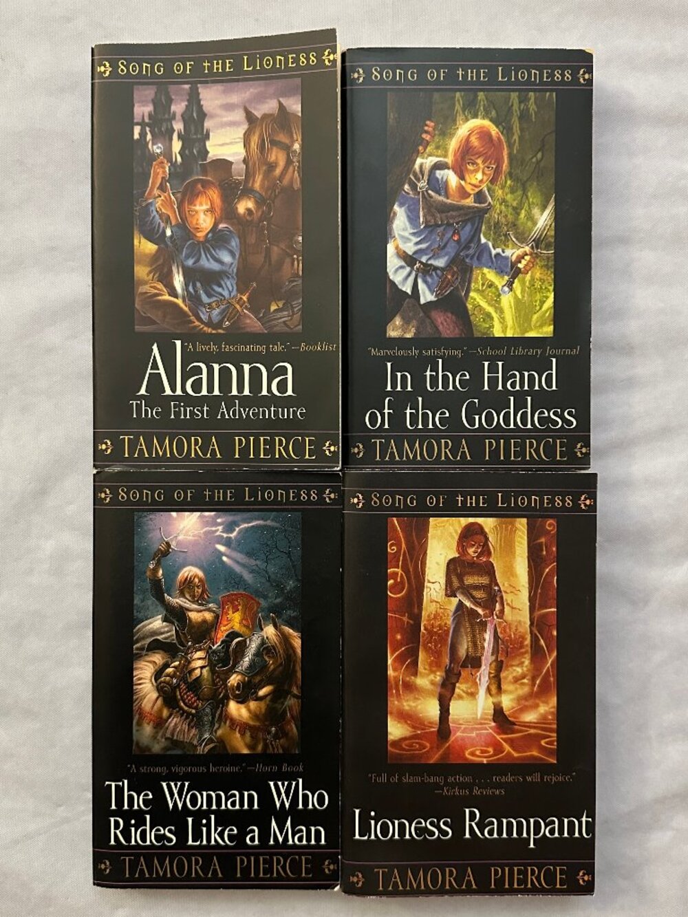Song of The Lioness Books 1 - 4 by Tamora Pierce / Complete Series / Paperback